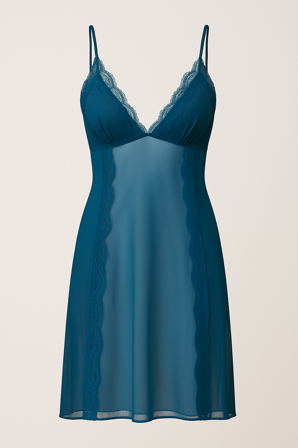 Ocean Elegance Mesh Nightgown